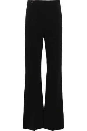 Jacquemus Spodnie, Kobieta, Czarny, XS, Le Pantalon Apollo Wide Trousers