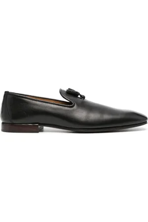 Tom Ford Buty, Mężczyzna, Czarny, 42 EU, Skóra, Skórzane mokasyny z frędzlami