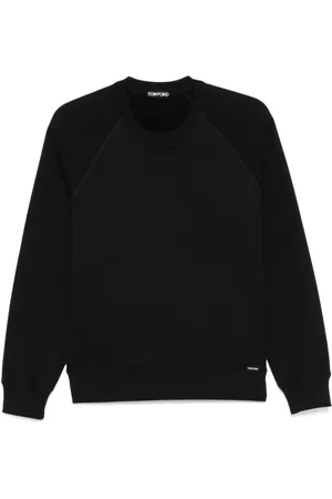 Tom Ford Bluzy, Mężczyzna, Czarny, L, Bawełna, Bluza polarowa