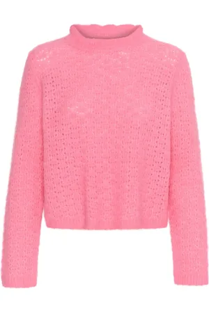 INWEAR Swetry, Kobieta, Różowy, M, Wełna, Sweter z dzianiny French Rose