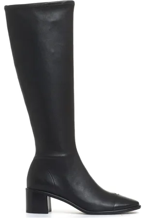 Tory Burch Buty, Kobieta, Czarny, 40 EU, Skóra, Elastyczne botki na obcasie 50 mm