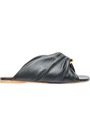 J.W.Anderson Buty, Kobieta, Czarny, 37 EU, Skóra, Skórzane klapki Corner