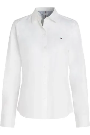 Tommy Hilfiger Bluzki, Kobieta, Biały, M, Bawełna, Co Regular Shirt