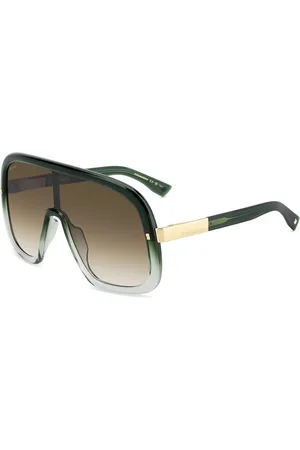 Dsquared2 Akcesoria, Mężczyzna, Zielony, ONE SIZE, Stylowe okulary przeciwsłoneczne w brązowym odcieniu
