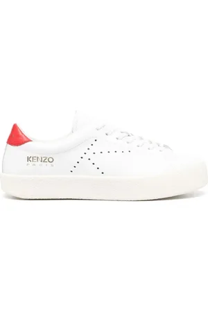Kenzo Buty, Kobieta, Biały, 36 EU, Skóra, Sneakersy Low Top
