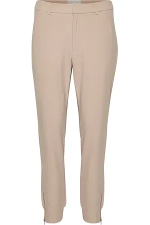 INWEAR Spodnie, Kobieta, Beżowy, M, Dopasowane spodnie