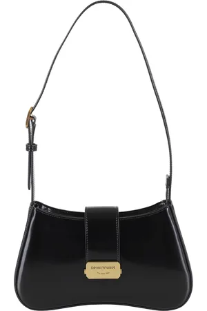 Emporio Armani Torebki, Kobieta, Czarny, ONE SIZE, Czarna Bijouxi Baguette Torba na ramię