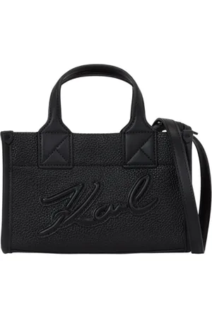 Karl Lagerfeld Torebki, Kobieta, Czarny, ONE SIZE, Torebka typu tote o ziarnistej fakturze