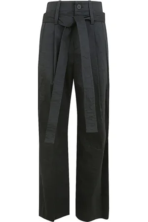 Issey Miyake Spodnie, Kobieta, Czarny, M, Nylon, Spodnie z Modelowanej Membrany