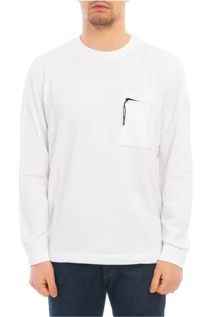 Woolrich Bluzy, Mężczyzna, Biały, M, Bawełna, Felpa Sweatshirt