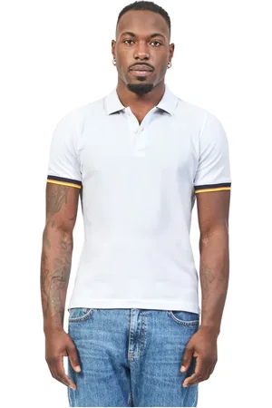 K-Way Koszulki, Mężczyzna, Biały, M, Koszulka Polo Stretch Cotton Biała