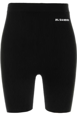 Jil Sander Sport, Kobieta, Czarny, M, Bawełna, Klasyczne czarne legginsy bawełniane