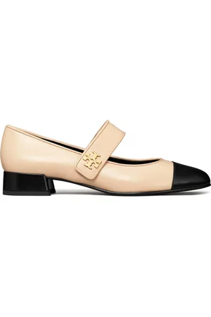 Tory Burch Buty, Kobieta, Różowy, 36 EU, Skóra, Baleriny z ozdobnym guzikiem