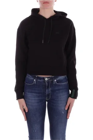 Lacoste Bluzy, Kobieta, Czarny, M, Czarna bluza z kapturem i logo