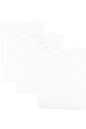 Jil Sander Koszulki, Mężczyzna, Biały, L, Bawełna, Luksusowy Zestaw Białych T-shirtów