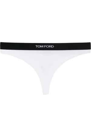 Tom Ford Bielizna, Kobieta, Biały, S, Bawełna, Klasyczne białe majtki figi