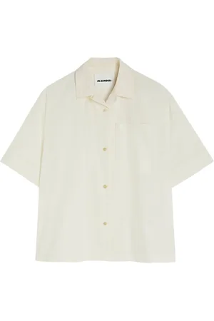 Jil Sander Bluzki, Kobieta, Biały, S, Bawełna, Biała Koszula
