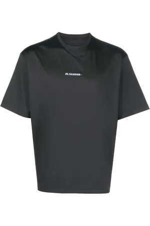 Jil Sander Koszulki, Mężczyzna, Czarny, M, Poliester, Logo Active T-Shirt
