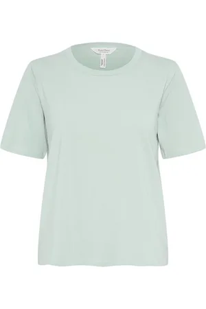 Part Two Koszulki, Kobieta, Zielony, S, Bawełna, Zielony T-shirt z krótkim rękawem