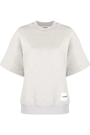 Jil Sander Koszulki, Kobieta, Szary, M, Bawełna, Koszulka 052
