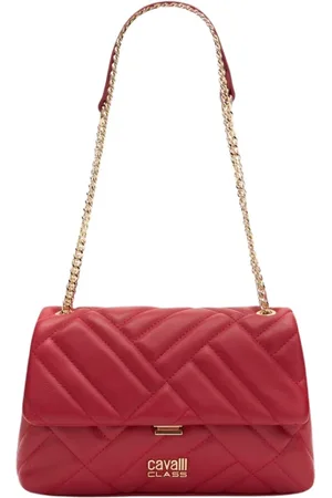 Roberto Cavalli Torebki, Kobieta, Czerwony, ONE SIZE, Stylowa torba na ramię z zamknięciem