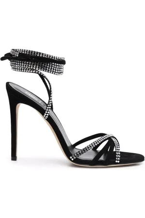 PARIS TEXAS Buty, Kobieta, Czarny, 40 EU, Skóra, Sandały na szpilce wiązane Holly Nicole