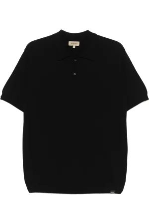 Woolrich Koszulki, Mężczyzna, Niebieski, M, Bawełna, Niebieska koszulka polo z prążkowanymi detalami