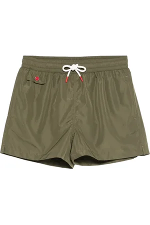 Kiton Stroje kąpielowe, Mężczyzna, Zielony, 2XL, Poliester, Stylowa zielona koszula