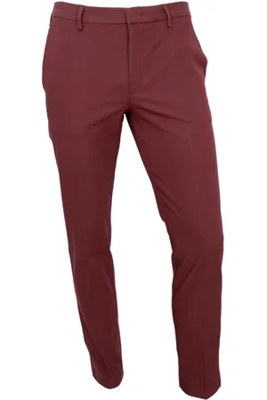HUGO BOSS Spodnie, Mężczyzna, Czerwony, L, Bawełna, Spodnie Slim-fit
