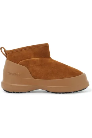 Moon Boot Buty, Kobieta, brązowy, 38 EU, Zamsz, Wodoodporne Zamszowe Botki na Kostkę