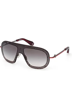 Christian Louboutin Akcesoria, unisex, Czarny, M, Metalowe Okulary Przeciwsłoneczne w Błyszczącym Gunmetal