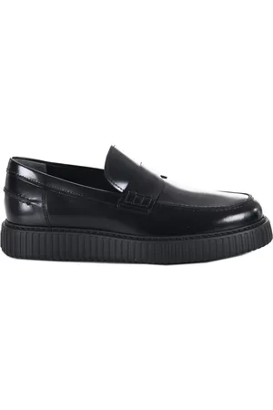 Hogan Buty, Mężczyzna, Czarny, 43 1/2 EU, Czarne płaskie buty