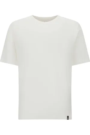 Boggi Milano Koszulki, Mężczyzna, Biały, 2XL, Koszulka z elastycznego lnu dżersejowego