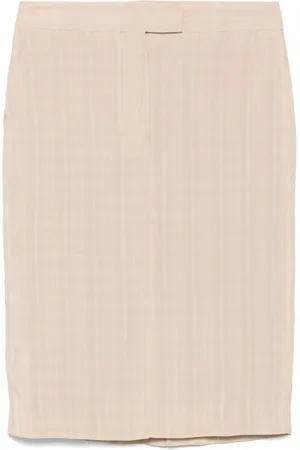 SEMICOUTURE Spódnice, Kobieta, Beżowy, S, Eleganckie Spódnice Kolekcja