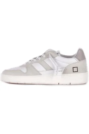 D.A.T.E. Buty, Mężczyzna, Biały, 44 EU, Zamsz, Białe Sneakersy Zamszowa Podeszwa
