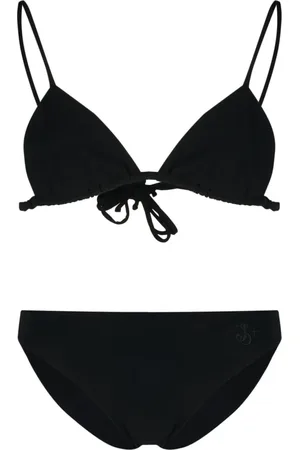 Jil Sander Stroje kąpielowe, Kobieta, Czarny, M, Dwuczęściowy strój kąpielowy - Elegancka i komfortowa odzież plażowa