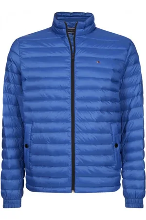 Tommy Hilfiger Kurtki, Mężczyzna, Niebieski, M, Lekka kurtka pikowana