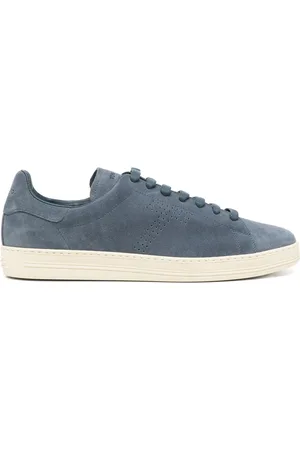 Tom Ford Buty, Mężczyzna, Niebieski, 46 EU, Skóra, Suede Warwick Sneakers
