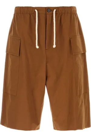 Jil Sander Szorty, Mężczyzna, brązowy, L, Bawełna, Brązowe bawełniane szorty Bermuda