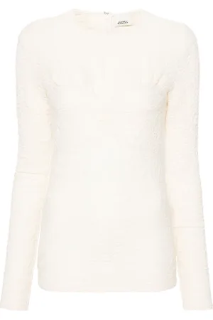 Isabel Marant Koszulki, Kobieta, Beżowy, M, Floride Jacquard Top