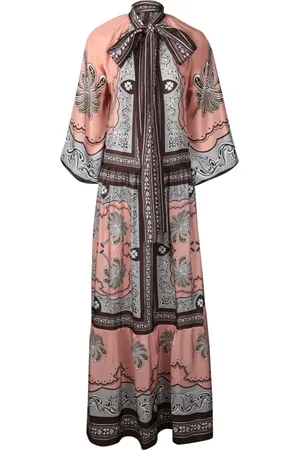 La DoubleJ Sukienki, Kobieta, Wielobarwność, M, Różowa Jedwabna Sukienka Elegancka Kobiety
