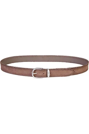 ELEVENTY Akcesoria, Mężczyzna, brązowy, 95 CM, Bawełna, Vintage Skórzany Pasek