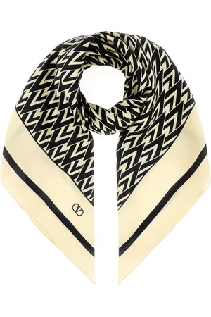 VALENTINO GARAVANI Akcesoria, Mężczyzna, Wielobarwność, ONE SIZE, Len, Jedwabny Szal