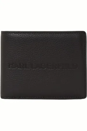 Karl Lagerfeld Akcesoria, unisex, brązowy, ONE SIZE, Skóra, Portfel Grained K/Essential