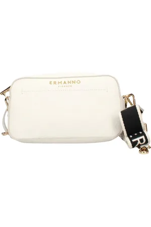 ERMANNO SCERVINO Torebki, Kobieta, Biały, ONE SIZE, Torba na aparat Tiara Ecru na ramię