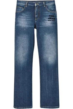 Marc Jacobs Jeansy, Kobieta, Niebieski, W27, Denim, Dżinsy Indigo Denim Straight-Fit z haftem
