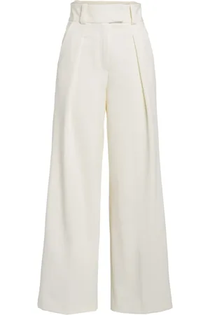 Ivy & Oak Spodnie, Kobieta, Biały, L, Białe spodnie garniturowe z szerokimi nogawkami Wide Leg Trouser