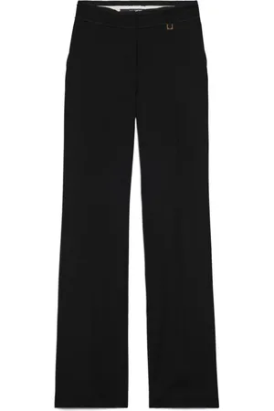 Jacquemus Spodnie, Kobieta, Czarny, S, Wełna, Wełniane spodnie z wysokim stanem