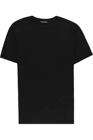 Tom Ford Koszulki, Mężczyzna, Czarny, S, Bawełna, Czarny T-shirt z bawełny z okrągłym dekoltem