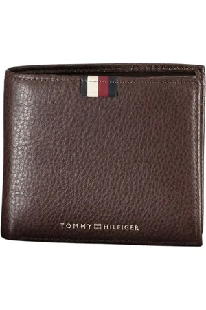 Tommy Hilfiger Akcesoria, Mężczyzna, brązowy, ONE SIZE, Skóra, Brązowy skórzany portfel